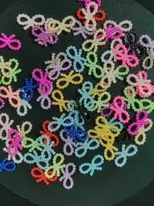 18x8mm Butterfly Knot Irregular Half Pearl Resin Cabochon Multi‑Color Flat Back For DIY Hair Nail Phone Decoration