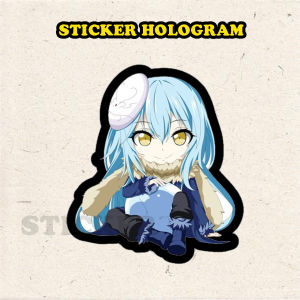 Stiker Hologram Slime datte ken1 ukuran 8 cm
