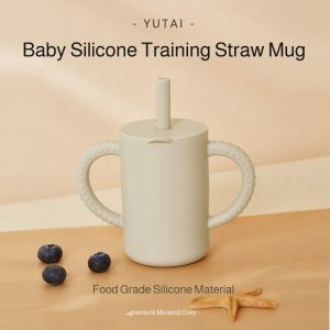 Mugs and Cups High Temperature Resistance Food Grade Learning to Drink Cups Dustproof 1 to 3 Years Old