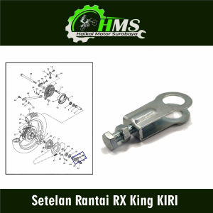 Setelan Rantai RX King KIRI (Harga Per 1 PCS) - Stelan Rante Anting Anting Chain Adjuster Arm Arem