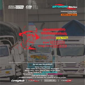 Cutting Sticker Stiker Mobil Variasi Kaca Bodi Samping Kata Kata Truk Canter Pick Up Kata Kata Keren