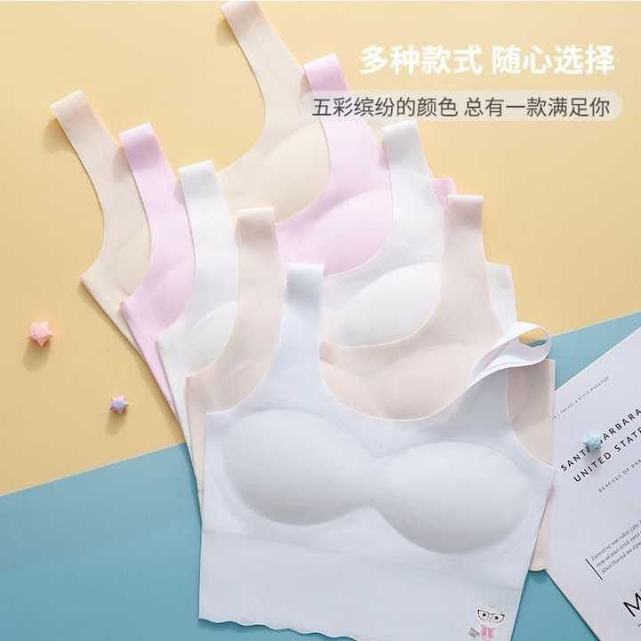 Girls Teenager Training Singlet Padded Bra Sekolah Perempuan Remaja ...