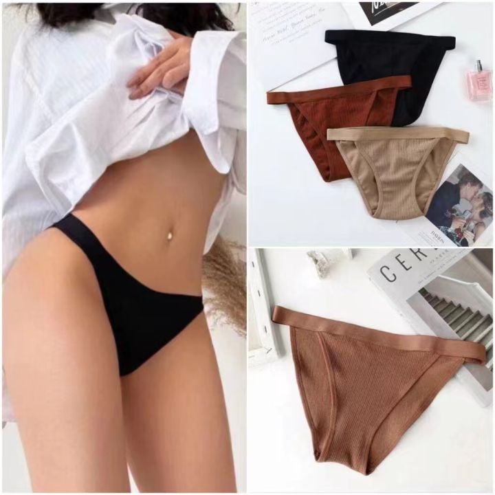 Lucy228 Elastic Band Sexy Cotton Panty for Women Hipster Bikini