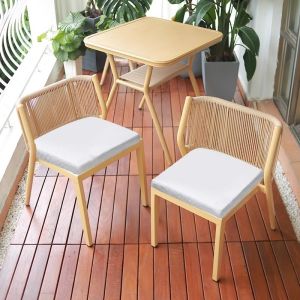 AUREO Balcony Table And Chair Bar Table Mini Coffee Table Tea Table Balcony Chair Three Piece