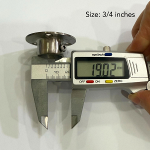 Stainless 304 Flange Round Tube Holder (4pcs)