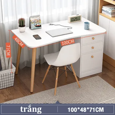 HOMESENCE bàn giá sách bàn làm việc bằng gỗ có thể được sử dụng cho mười năm có tủ Trang chủ/Văn phòng/Trường học