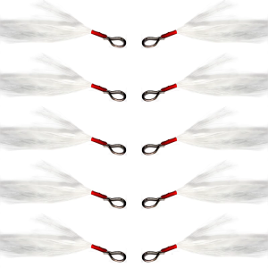 10Pcs Fishing Spoon Baits Lure Feather Fishing Tackle Accessory Easy Installation Feather Lure Pendant Fishing