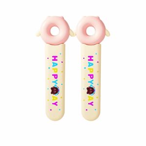 HUYAN Hands-Free Doughnut Snack Tong Plastic Salad Toast Tongs Multi-functional Anti-Slip Mini Food Tong Kitchen Use