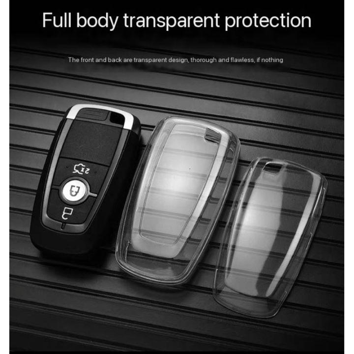 Translucent Ranger Keys Soft TPU Transparent Key Cover for Ford Ranger Raptor Wildtrak Ford ...