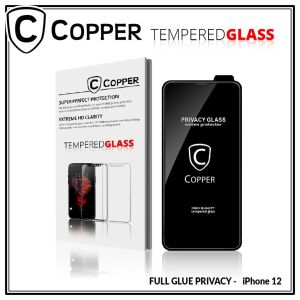 iPhone 12 - COPPER Tempered Glass PRIVACY ANTI SPY