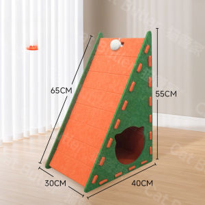 Aikenn COD บ้านแมว รังกระดานขูดแมวสักหลาด ที่ลับเล็บแมว 3in1 ขีดข่วนได้ ทนต่อการสึกหรอ