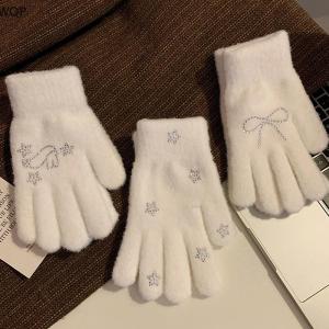 [WQP Fashion Store] Hot Sale Jewerry Cute Plush Gloves For Women Winter Thickened Warm Coldproof Outdoor Cycling Gloves Perfect Gift For Her