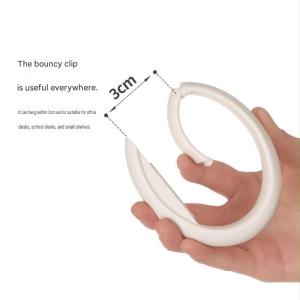 ❣️SPACEIDEAS❣️ Strong Load Bearing Sundries Storage Hook Desktop Bag Rack Removable Round Office Table Side Fixed Handbag Holder Portable Bag Hook Round Bag Hooks for Purse Clothing Accessories Practical & Popular Hanger Removable Hooks Portable Hook