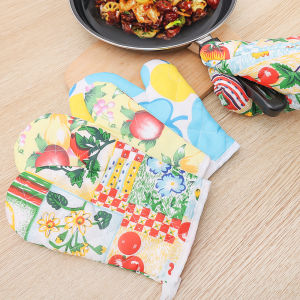 Microwave Heat Insulation Gloves High Temperature Resistance Thickened Gloves Household Kitchen Oven Steaming Box Baking Tools