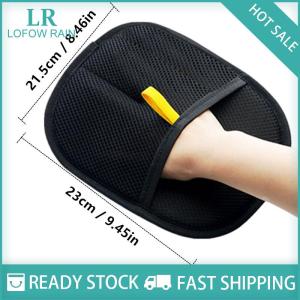 LF Wholesale✨Flash Sale ✨ ถุงมือกำจัดขนไฟฟ้าสถิตสำหรับสัตว์เลี้ยงถุงมือแปรงหวีขนสัตว์เลี้ยงแบบสองด้านแปรงสองทิศทางสิ่งประดิษฐ์สำหรับผมเหนียว