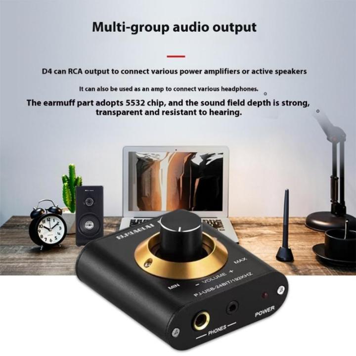 Portable USB Headphone Amplifier With High Resolution 24Bit/192KHz ...