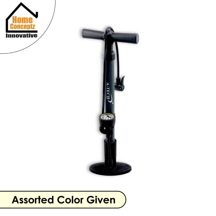 [ Household ] A-Tech High Pressure Standing Pump With Gauge / Bicycle ...