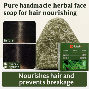 Polygonum Multiflorum Herbal Hair Growth Soap Prevents Hair Loss Reduces Gray HairOil Control Black Hair Soap
