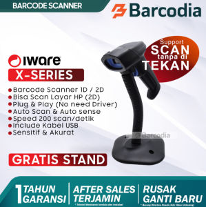 Barcode Scanner BLUETOOTH 1D / 2D Auto Scan Iware X Series IW-103 IW-203