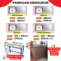 SUPERSAVE 65x75cm Cabinet Curtain Langsir Dapur Kabinet Curtain Tirai Cabinet Dapur Kitchen Curtain Langsir Sinki Vecro. 