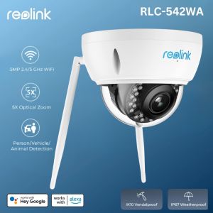 Reolink RLC-542WA | 5x Optical Zoom | 5MP HD | Dual Band Wifi | Smart Person Alerts | Vandal Proof | Water Proof