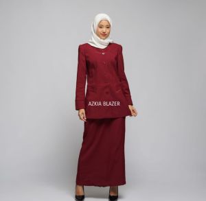 Seragam kerja blazer kantor wanita reguler fit terbaru kekinian polyester premium stretch import