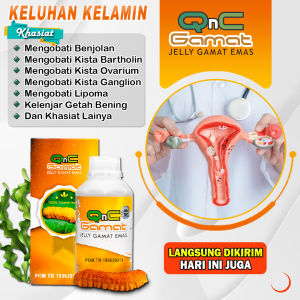 Obat Kista Bartholin Benjolan Kista Ovarium Endometriosis Kutil Kelamin Obat Benjolan Ganglion Lipoma Kelenjar Getah Bening QnC Jelly Gamat
