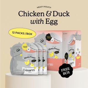 WA FOR  Meaty Pouch Value Set 12PCS /  (85g) Cat Food Treat (Wet / Snacks / Supplements)