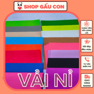 Vải Nỉ Cứng 90x 90cm- giá sỉ hàng loại 1 trang trí mầm non thủ công đồ handmade đồ chơi cho con đủ màu khổ lớn