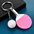 SUHUA for Boys Mini Badminton Bowling 7 Color Pendant Table Tennis Racket Ping Pong Key Ring Table Tennis Keychain Sports Keyring. 