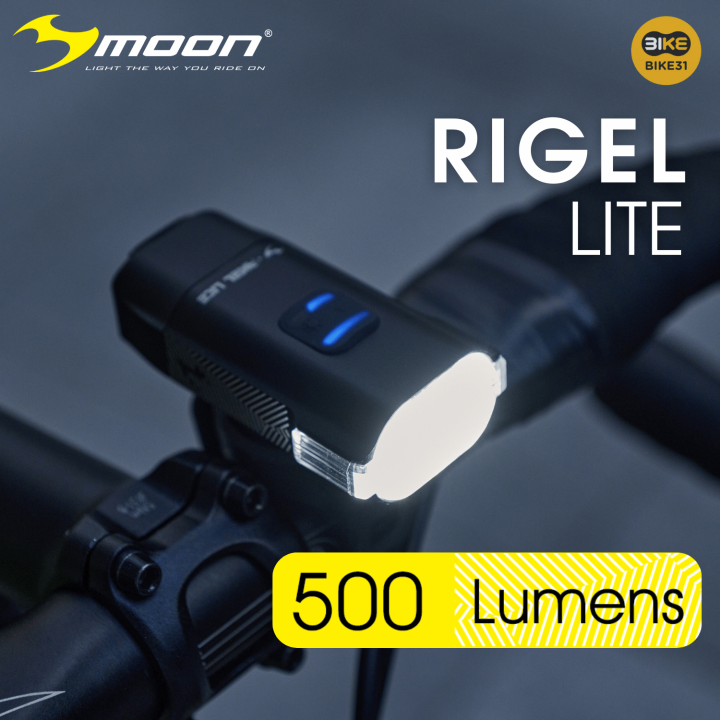 Moon Rigel Lite 500 Lumens Bicycle Light Rechargeable Bike Light