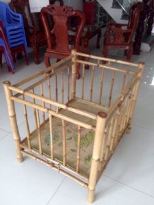 Nôi tre chuồng tre cũi tre cho bé tập đứng tập đi 90cm*70cm*80cm dễ lắp ráp (sẵn hàng) - VLXD Phong Lưu