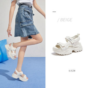 Cameljeans Womens Shoes Summer New Thick-soled Beach Sandals