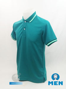 🔥สีเขียวหยก🔥เสื้อโปโล(ชาย) ผ้าเกรดแบรนด์เนม นุ่มสุดๆ มีบริการงานปัก เสื้อโปโลสำเร็จรูปราคาโรงงาน