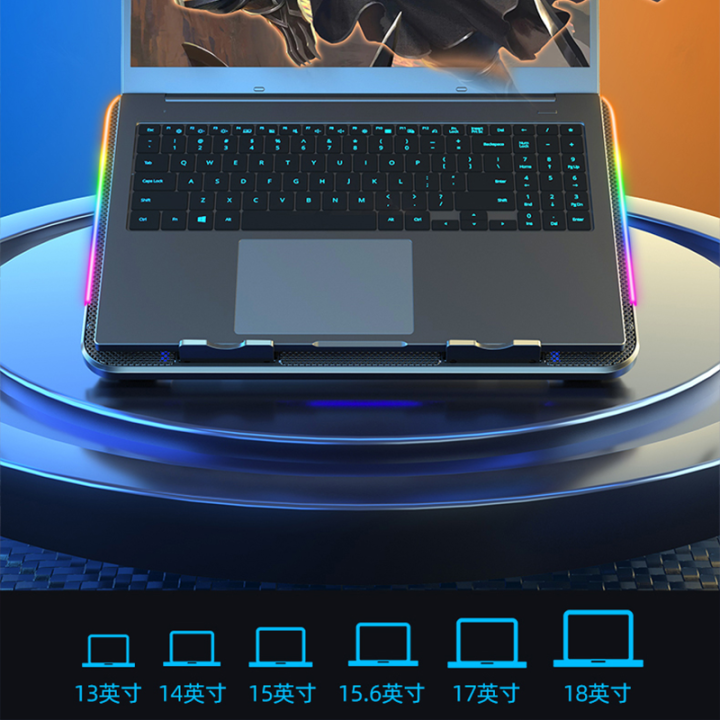 %F0%9F%94%A5%E3%80%90SG%20READY%20STOCK%E3%80%91%F0%9F%94%A5Laptop%20Notebook%20Cooling%20Pad%20Fan%20for%2015.6%2014%2013%20Inch%20Cooler%20with%206%20Fans%20and%205%20Adjustable%20Height%20Stand%20-%20Image%202