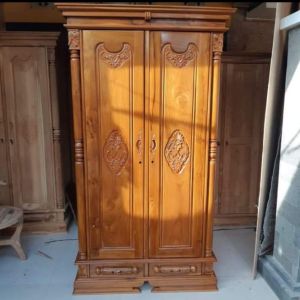 Almari Pakaian peluru 2P / bisa COD/jepara cushion/mebel jati/almari pakaian murah