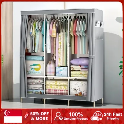 Large capacity non-woven wardrobe/wardrobe hanger foldable wardrobe