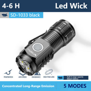 Smilingshark Original Flashlight Sd1033 Super Bright Torch Light Rechargeable Led Portable Size Camping Hiking Fishing Walking