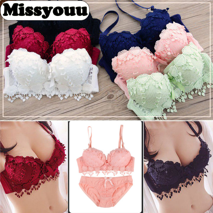 3/4 Cup Lace Push Up Bra Large Size Sexy Women Underwear Thin