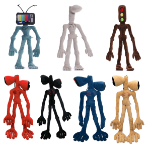 Anime Siren Head Plush Doll Toys Scary Black White Red Sirenhead Cat Peanut Soft Cartoon Stuffed Figure   Children Gifts