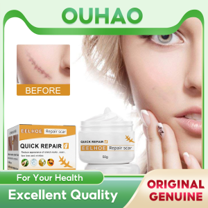 Eelhoe Quick Repair Scar Cream Scar Cream For Face Body Scar Cream For Old Scar Acne Scar Stretch Marks Skin Care Pigmentation Corrector Anti-allergic Calm Whitening Face Cream Scar Repair Cream Acne Spots Acne Treatment（50g）