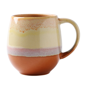 Coffee Mug with Handle Ceramics Dishwasher Friendly Cup Classical Vintage Gradients Glaze Design Homes Kitchen Essential