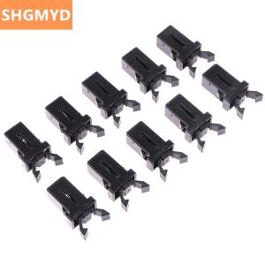[COD] SHGMYD 10pcs Trash Can Plastic Lock Self-Locking Switch Replacement Catch Compatible Touch Lid Bin Latch Black White Repair Clip