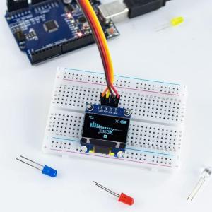 0.96inch oleds hiển thị mô-đun 128x64pixel IIC oleds bảng màn hình tương thích cho thiết bị điện tử màu xanh dương vàng công suất thấp