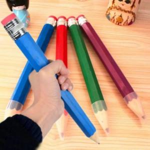 34CM Giant Pencil With Eraser Huge Pencil Painter Writing Supplies Artist Large Pencil Fun Gift Toy