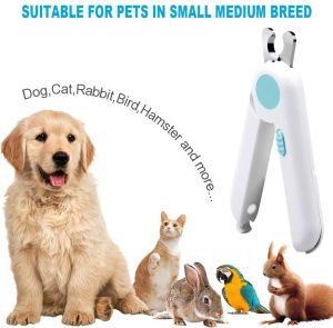 Dog & Cat Pets Nail Clipper Clippers and Trimmers with Transparent Cover to Avoid Nail Flying Free Nail File Razor Sharp Blade Professional Grooming Tool for Large and Small Animals