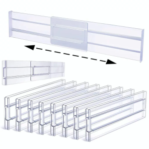 4Pcs Adjustable Drawer Dividers Drawer Division Organizer Drawer Free Combination