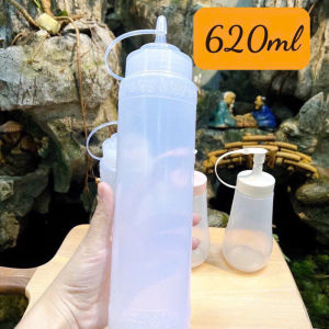Chai nhựa đựng sốt/mứt có nắp có chia vạch - Bình Tương vuông đa năng (250ml-500ml-700ml-🍀600ml-1000ml)