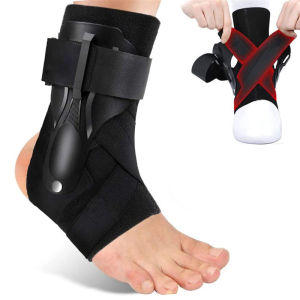 Ankle Support Brace Elastic Compression Sleeve Sport Relief Pain Foot Stabilizer Foot Guard Adjustable Ankle Brace for Volleyball/Football/Basketball