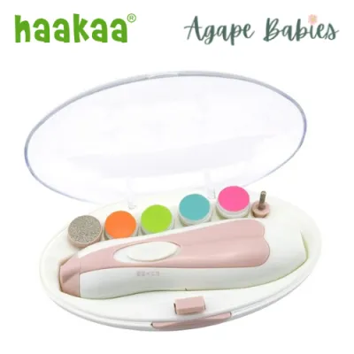 [6M Local Warranty] Haakaa Electric Nail Care Set - Pink